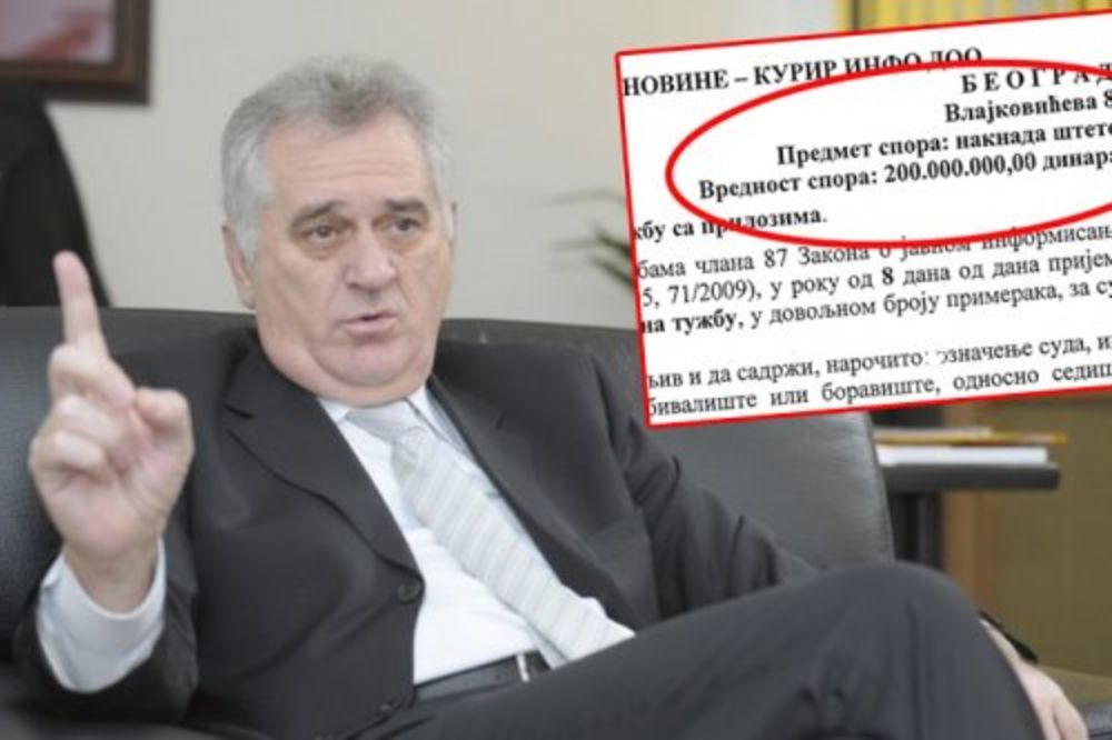 NUNS zabrinut zbog tužbi Nikolića