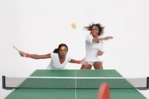 PROMENILE REKET: Sestre Vilijams pikale stoni tenis