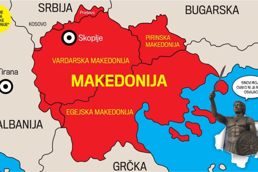BEZOBRAZLUK: Makedonci hoće da cepaju jug Srbije?!