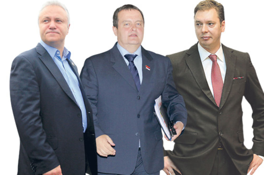 Vučić, Dačić i Dinkić po podne o rekonstrukciji vlade