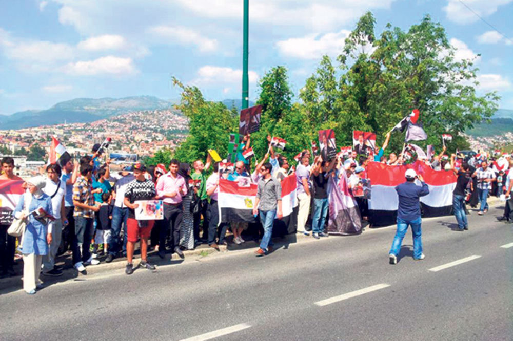 Protesti u Sarajevu zbog krvoprolića u Egiptu