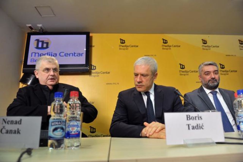 Tadić, Čanak i Petrović potpisali koalicioni sporazum