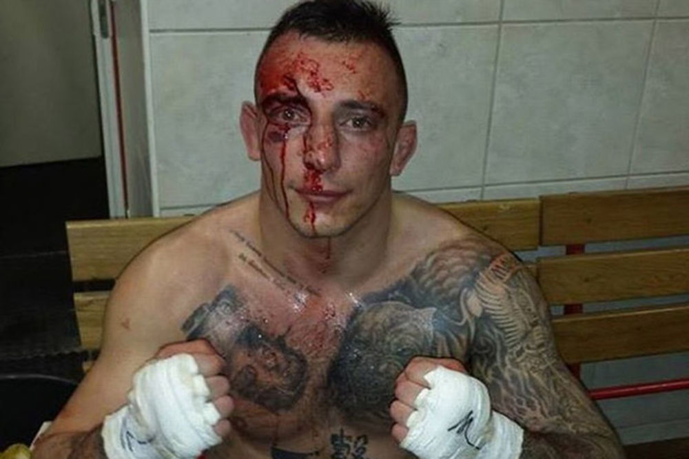 BRUTALNO PREBIJEN: Srpski MMA borac završio meč sav krvav, rascepane glave i slomljenog nosa (VIDEO)