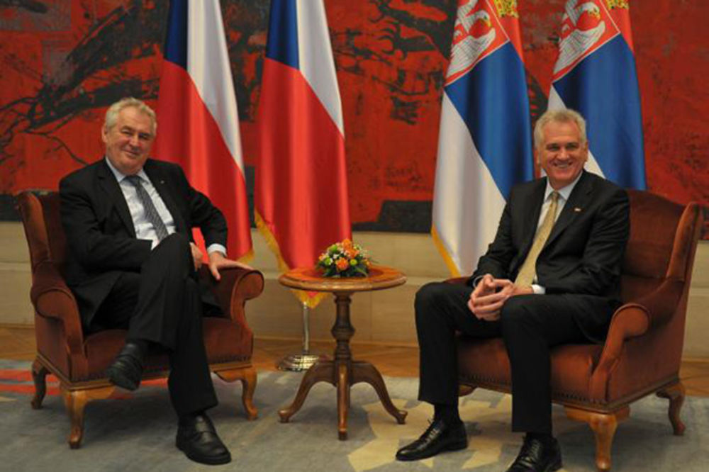 ZEMAN KOD NIKOLIĆA: Češki predsednik započeo posetu Srbiji