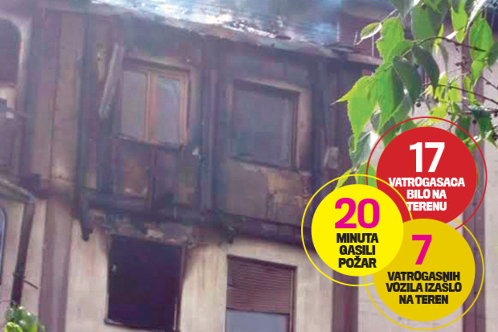 VATRENA KLOPKA: Troje dece i šestoro odraslih spaseno u poslednjem času iz zgrade u plamenu!