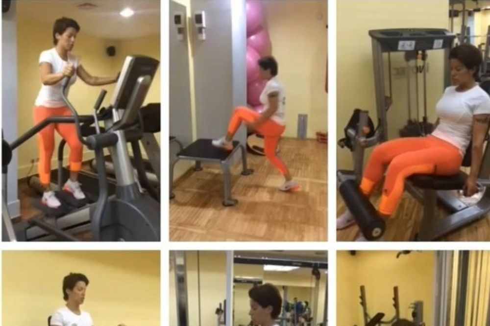 (VIDEO) IMA LI KO JAČI: Evo kako je Seka nabacila mišiće!