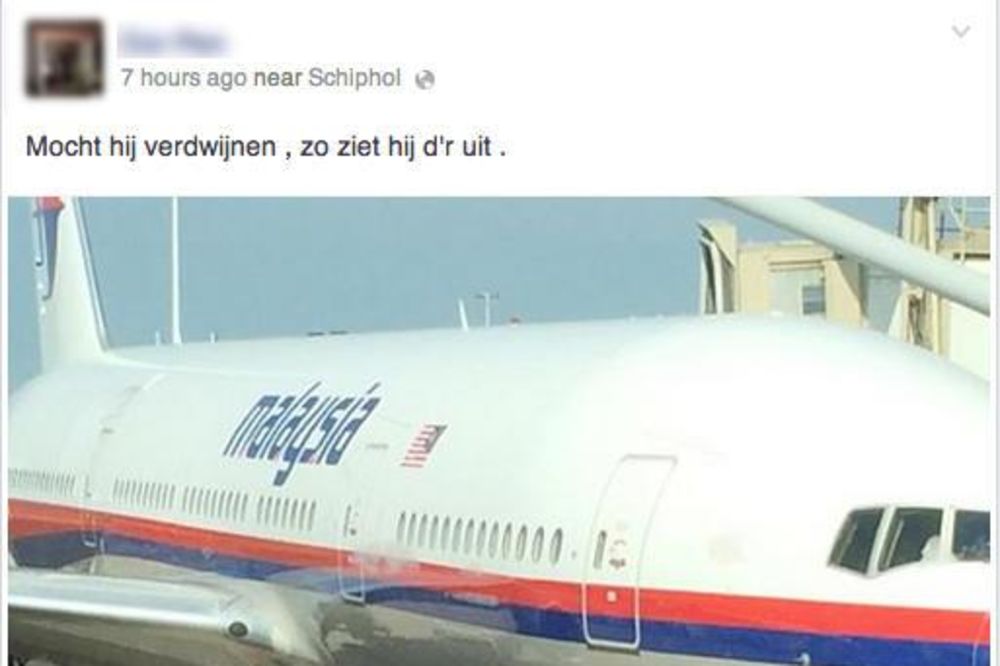 PREDSKAZANJE: Putnik predosetio pad i slikao avion u Amsterdamu!