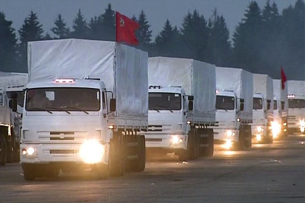 RUSIJA POSLALA POMOĆ: 280 kamiona humanitarne pomoći pošlo ka istoku Ukrajine