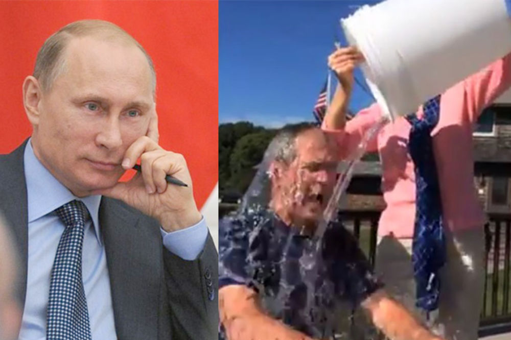 (VIDEO) RUSKO ISTORIJSKO NE: Putine, to je samo kofa ledene vode! Pogledaj, i Buš se zalio!!