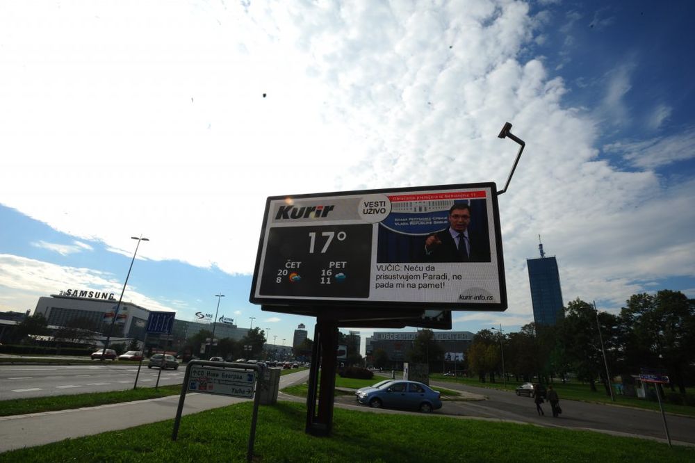KURIR PRVI U REGIONU: Najvažnije vesti čitajte na bilbordima širom Beograda!