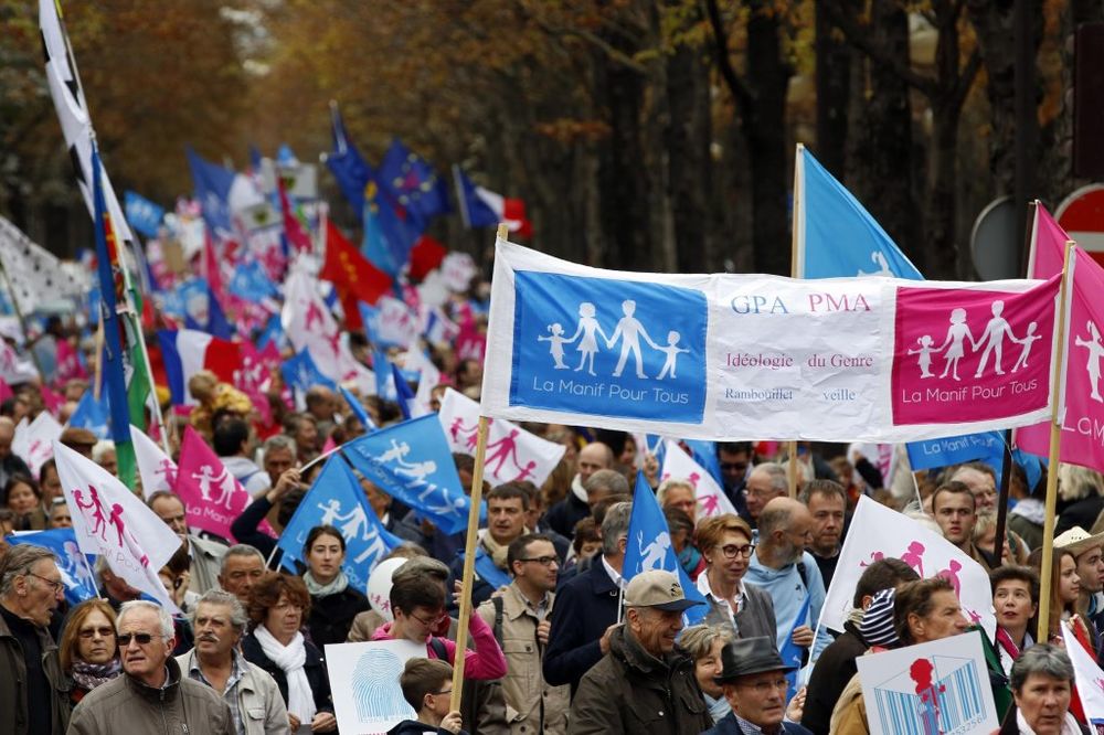 Francuska: Protest protiv istopolnih brakova