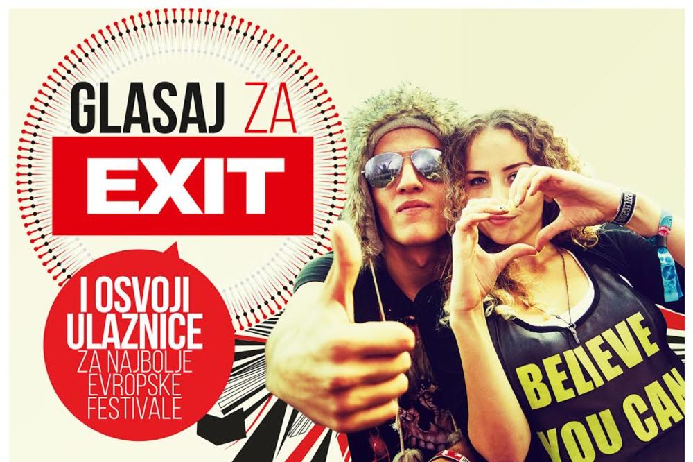 Glasaj za EXIT i osvoji ulaznice za omiljene evropske festivale!