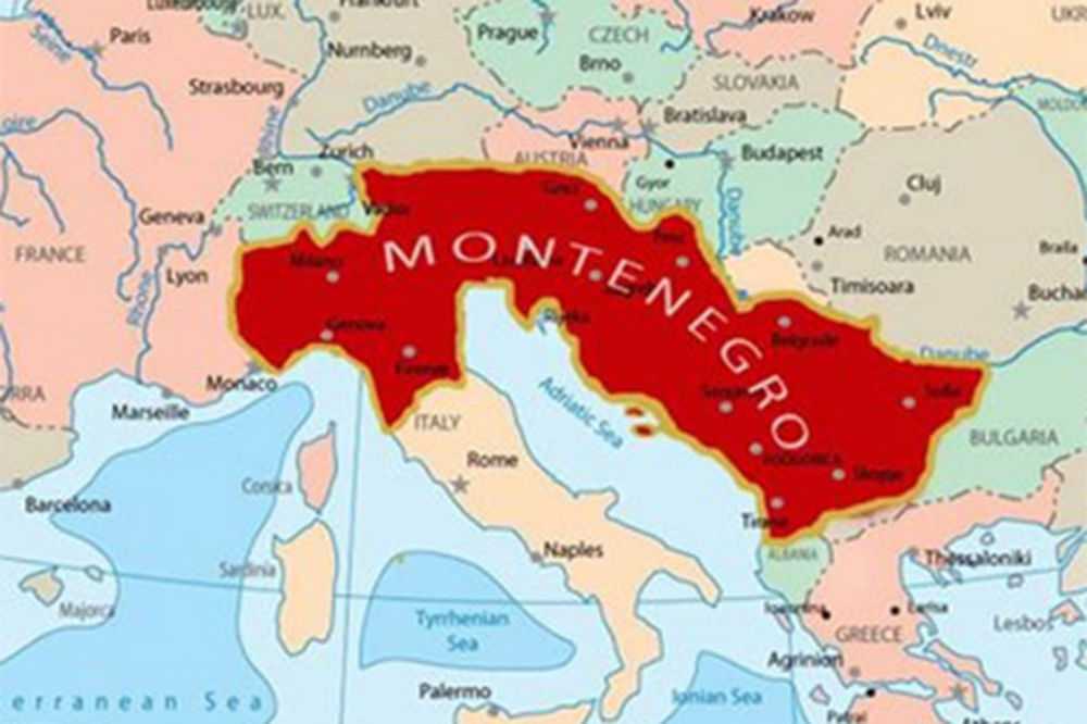 MORALO JE DA SE DESI: Mapa Velike Crne Gore hit na društvenim mrežama!