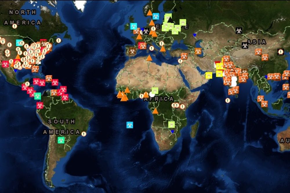 U REALNOM VREMENU: Pratite širenje ebole širom sveta!