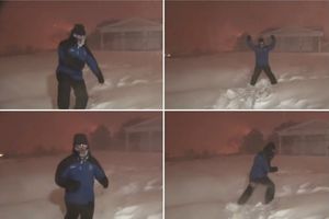 (VIDEO) ON BAŠ VOLI SVOJ POSAO: Meteorolog poludeo od sreće!