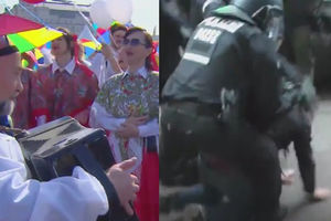 (VIDEO) U RUSIJI VESELO, U NEMAČKOJ UZ POLICIJSKE BATINE: Ovako je širom sveta proslavljen 1. maj!