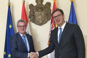 VUČIĆ PRIMIO U OPROŠTAJNU POSETU AMBASADORA AJGNERA: Austrija snažno podržava evropski put Srbije