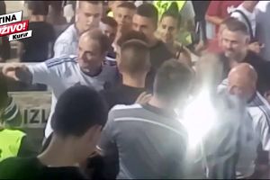 LEGENDARNI KAPITEN JE UVEK TU ZA GROBARE: Saša Ilić se slika sa navijačima Partizana pred meč sa Bešiktašom (KURIR TV)