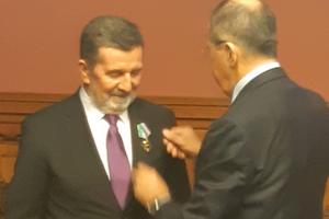ZA DOPRINOS UZAJAMNOJ SARADNJI: Lavrov uručio Počasnu medalju ambasadoru Srbije Terziću