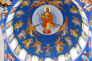 ISUS HRIST OD ŠEST METARA! Oslikana kupola Hrama Svetog Save u Kraljevu