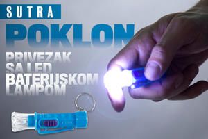 SUTRA NE PROPUSTITE POKLON! SAMO U KURIRU: Privezak sa LED baterijskom lampom