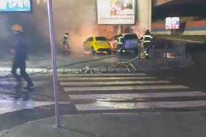 INCIDENT KOD BRANKOVOG MOSTA: Goreo Fijat 500, požar morali da gase vatrogasci