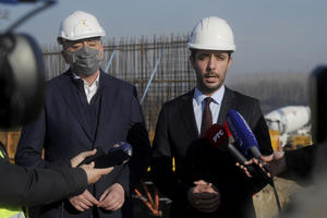 MOMIROVIĆ U KONTROLI: Ubrzani radovi na izgradnji novog mosta na Savi kod Šapca