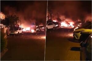 APOKALIPSA U IZRAELU: Hamasove rakete padaju po predgrađu Tel Aviva! Na ulici pustoš, spaljena vozila, mrtvi i ranjeni!