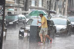 NEVREME STIGLO U BEOGRAD: Sastavili se nebo i zemlja, olujni vetar, kiša i grmljavina ne prestaju, ulice pune vode!