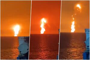 ERUPCIJA BLATNOG VULKANA? Ovo je mogući uzrok eksplozije u Kaspijskom moru u blizini Azerbejdžana VIDEO