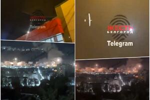 UDAR UKRAJINSKIH DRONOVA NA TUPASE I BELGOROD: Zapaljeno skladište nafte, četiri bespilotne letelice oborene! Jutarnji napad VIDEO