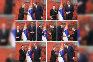 "POŽELEO SAM IM SRDAČNU DOBRODOŠLICU I USPEH U RADU" Predsednik Vučić primio akreditivna pisma novoimenovanih ambasadora (FOTO)