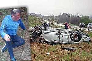 EKSKLUZIVNO: Nikad viđene fotografije nesreće u kojoj je poginuo Ljajićev prijatelj: KRVAVA GLAVA bivšeg ministra, auto smrskan...