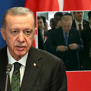 NOVI HIT SNIMAK ERDOGANA: Turskom predsedniku telohranitelj pružio češalj,