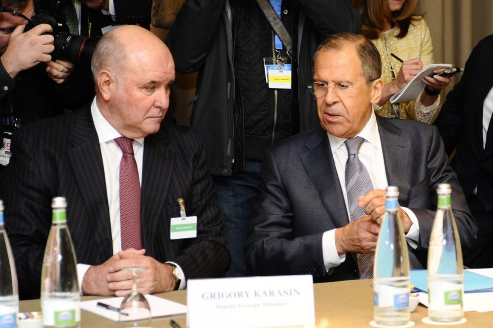 Grigorij Karasin i Sergej Lavrov, Foto Reuters