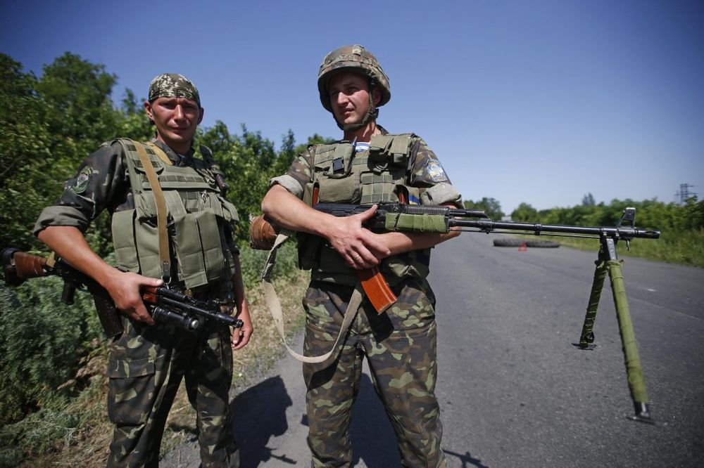 Kontrolni punkt ukrajinske vojske Foto Reuters